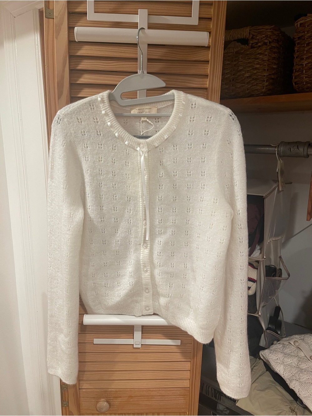 Sezane Meryl Cardigan Ecru - Size S